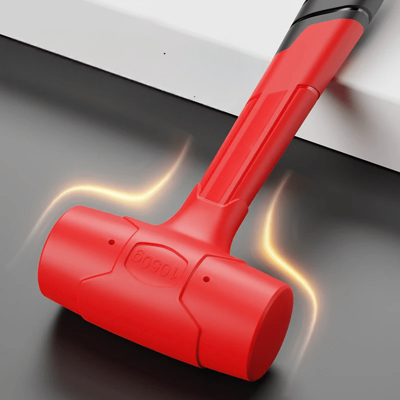 Marteau en Caoutchouc - RubberHammer™ - Rouge - Projet Brico
